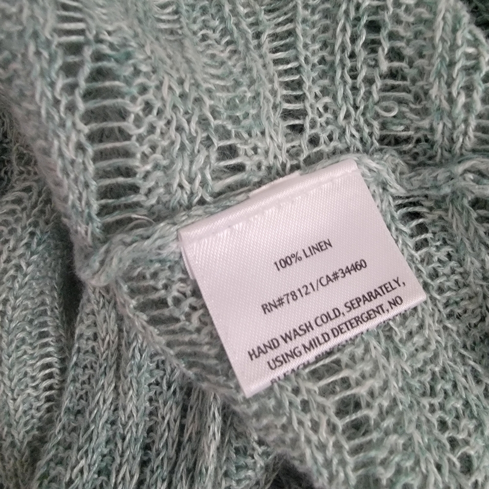 Eileen Fisher Mint Knit Top - Picture 6 of 6